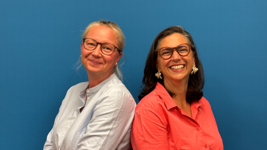 Foto der beiden Abteilungsleiterinnen Dr. Ina Jovanovic (links) und Edith Alarcon-Dr&uuml;ge (rechts)