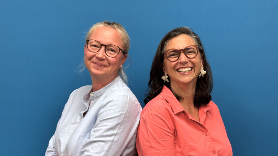 Foto der beiden Abteilungsleiterinnen Dr. Ina Jovanovic (links) und Edith Alarcon-Dr&uuml;ge (rechts)